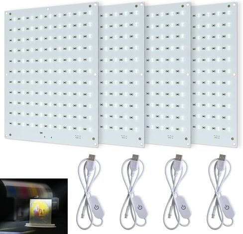 مجموعة لوحة الإضاءة الخلفية Cmyk Lithophane LED متوافقة مع Bambulab A1/A1 Mini Combo/P1P/P1S/X1C/X1E AMS 3D Prober in Kuwait