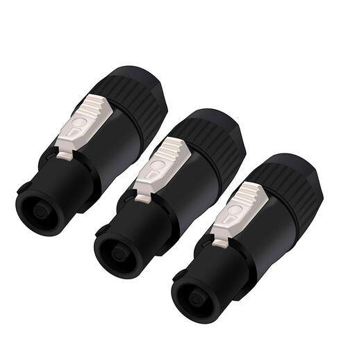 1 قطعة 3 دبابيس مكبر الصوت موصل الهيكل محطات ذكر/موصل سالب لشاشة LED كبيرة (1xF 3P أسود) in Kuwait