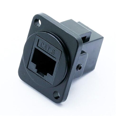 10 قطعة/الوحدة 8P8C RJ45 CAT6 لوحة مقابس جبل أنثى مهايئ الرافعة شبكة إيثرنت وحدات التوصيل تمديد واجهة موصل in Kuwait