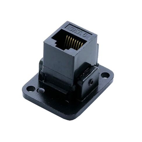 10 قطعة/الوحدة 8P8C RJ45 CAT6 لوحة مقابس جبل أنثى مهايئ الرافعة شبكة إيثرنت وحدات التوصيل تمديد واجهة موصل in Kuwait