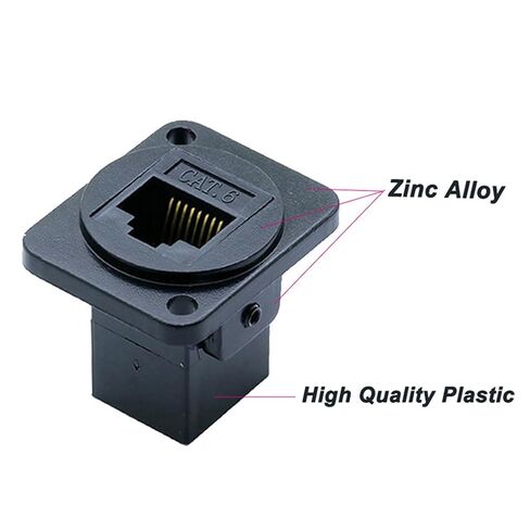 10 قطعة/الوحدة 8P8C RJ45 CAT6 لوحة مقابس جبل أنثى مهايئ الرافعة شبكة إيثرنت وحدات التوصيل تمديد واجهة موصل in Kuwait