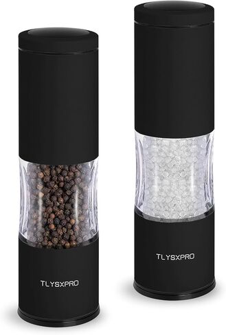 Salt and Pepper Grinder Set with Adjustable Coarseness | Manual Pepper Mill Grinder with Refillable Design | Ceramic Core | Kitchen Essential (2 Packs, Sage) in Kuwait
