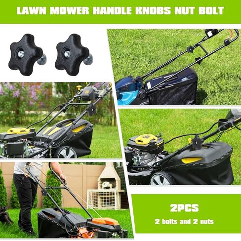 Handle Knob and Screw Bolt Kit Fit for Toro Lawn Mowers/Snow Blowers, Replaces 92-2260 & 106-4161, & Fit for Toro Recycler Specific Models, Set of 2 by YTXXDEUS in Saudi Arabia