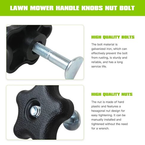 92-2260 & 106-4161 Knobs with Screws Fit for Toro Lawn Mower Replacement Handle Part, Replaces Part # 107-3844, 2-Pack by YTXXDEUS in Saudi Arabia