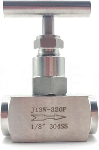 1PCS High Temperature NPT Threaded Valve Pressure Gauge Valve Stainless Steel J13W-320P Globe Valve(1/2") in Kuwait
