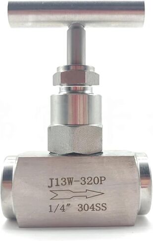 1PCS High Temperature NPT Threaded Valve Pressure Gauge Valve Stainless Steel J13W-320P Globe Valve(1/2") in Kuwait