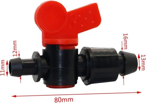 5 Pcs with Fixed Valve Nut Barbed Valve Garden Tools Drip Irrigation System Water Flow Control Garden Hose Connector Water Valve in Kuwait