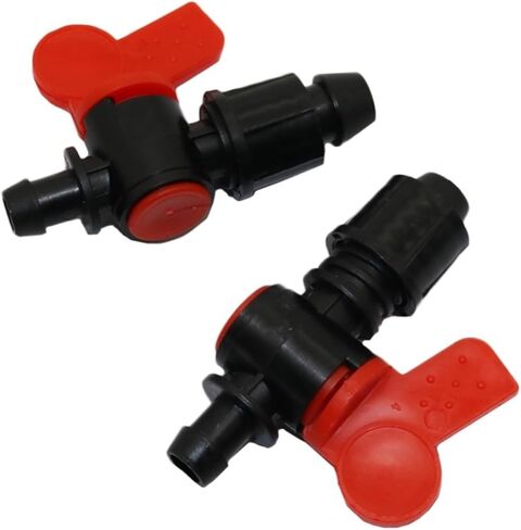 5 Pcs with Fixed Valve Nut Barbed Valve Garden Tools Drip Irrigation System Water Flow Control Garden Hose Connector Water Valve in Kuwait