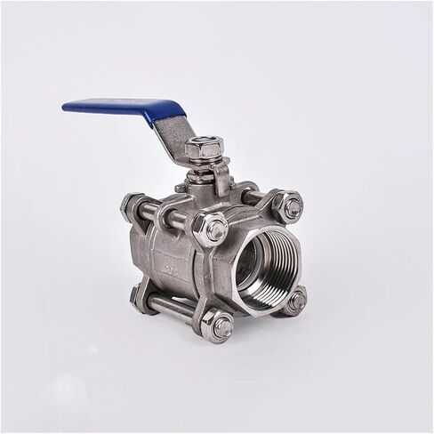 1PCS 304 Stainless Steel 3P Full-Port Internal Thread Welded Ball Valve 1/2"-2" Durable Water, Gas and Oil Switch Adapter(2′,Welding Type) in Kuwait
