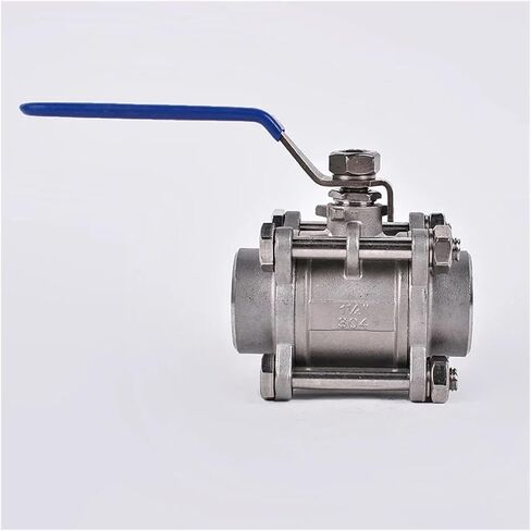1PCS 304 Stainless Steel 3P Full-Port Internal Thread Welded Ball Valve 1/2"-2" Durable Water, Gas and Oil Switch Adapter(2′,Welding Type) in Kuwait
