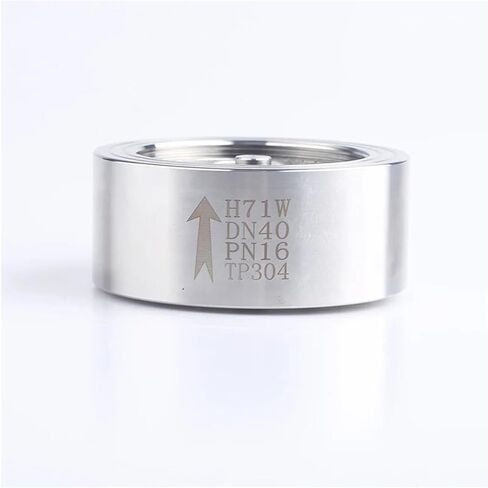 1PCS 1/2" 3/4" 1" 2" 304 Stainless Steel Wafer Check Valve H71W-16P DN15/DN20/DN25/DN32/DN40/DN50 Lifting Type(4") in Kuwait