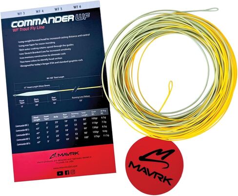 MAVRK USA Fly Fishing Line | Euro Nymph & Floating Lines | Level ESN Mono & Weight Forward Designs | High Visibility, Low Stretch, Freshwater Trout in Kuwait