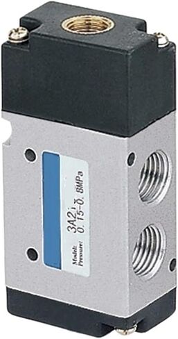 1 قطعة 3A210 1/8 1/4 3/8 1/2 اتجاهين ثلاثي الاتجاه صمام هوائي نوع صمام التحكم في الهواء (3A120 06 G1-8 2-3Way) in Kuwait