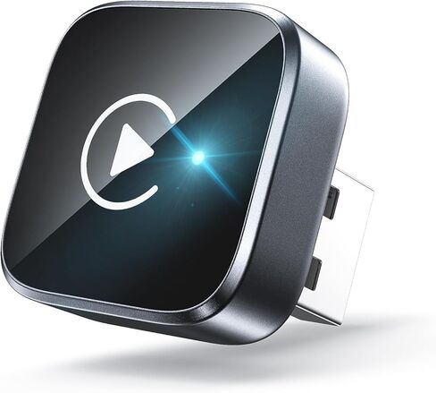 محول CarPlay لاسلكي 2 في 1 يدعم Apple CarPlay وAndroid Auto، بلوتوث صغير USB A وUSB C Dongle تحويل سلكي إلى لاسلكي متوافق مع iPhone وAndroid in Kuwait