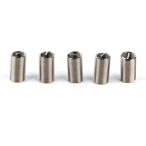 50Pcs M10x1.25 Helical Threaded Inserts Stainless Steel Spiral Circle Repair Insert Reducer Nut Threaded Expand Socket Set (M10x1.25x3D) in Saudi Arabia