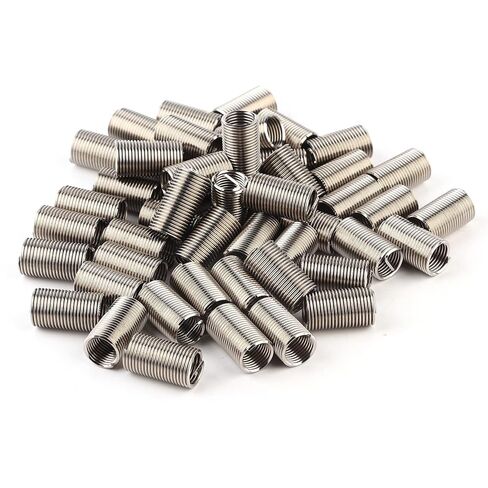 50Pcs M10x1.25 Helical Threaded Inserts Stainless Steel Spiral Circle Repair Insert Reducer Nut Threaded Expand Socket Set (M10x1.25x3D) in Saudi Arabia