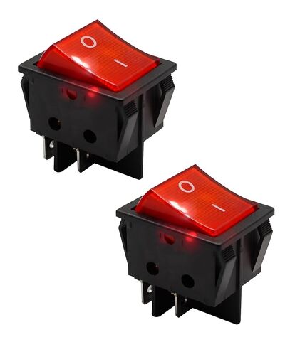 2Pcs RS606 Rocker Switch Fits for LECI,4pin 2position 16A 250V T105/55LECI in Kuwait