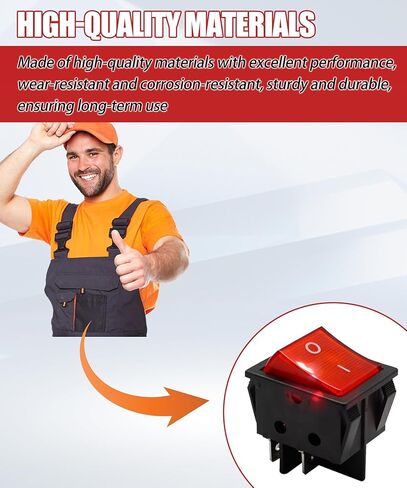 2Pcs RS606 Rocker Switch Fits for LECI,4pin 2position 16A 250V T105/55LECI in Kuwait