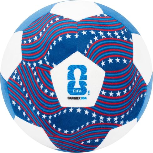 كرة قدم Jazwares FIFA® World Cup 2026 USA من القطيفة مقاس 9 بوصة - لعبة قطيفة ناعمة قابلة للجمع من World Cup™ - تصميم نجوم وخطوط المنتخب الوطني - للأعمار من 3 سنوات فما فوق in Kuwait
