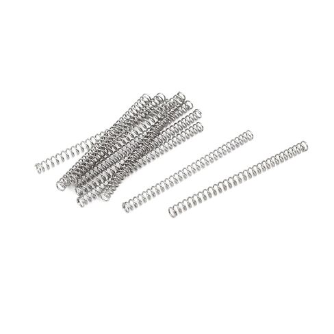 0.3mmx2mmx30mm 304 Stainless Steel Compression Springs Silver Tone 10pcs in Saudi Arabia