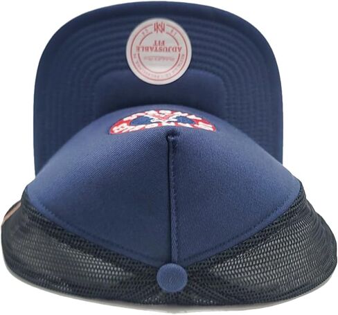 قبعة Los Angeles Angels of Anaheim New City Connect Mesh Trucker باللون الأزرق والأحمر والأسود in Kuwait