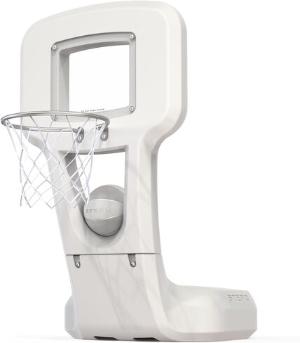 Step2 Vero Pool Basketball Hoop ، أثاث فناء في الهواء الطلق/داخلي مقاوم للماء ، مصنوع من البلاستيك المتين ، 4.5 أقدام ، أبيض in Kuwait
