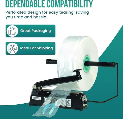 Levex - 1.5" Inches X 1450' Feet Lay Flat Poly Tubing Roll - 3-Mil Food Grade Polyethlene, Custom Poly Bag Packaging Solution for Packing, Moving & Storage, 1 Roll in Kuwait