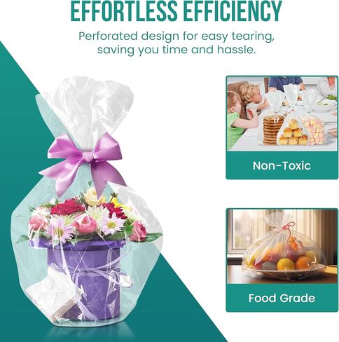 Levex - 1.5" Inches X 1450' Feet Lay Flat Poly Tubing Roll - 3-Mil Food Grade Polyethlene, Custom Poly Bag Packaging Solution for Packing, Moving & Storage, 1 Roll in Kuwait