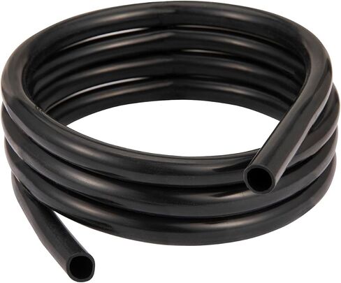 Silicone Tubing 3/4" ID × 1" OD, 16FT Black Food-Grade Flexible Hose, High Temp Resistant Pure Silicone Tube for Home Brewing, Wine Making, Hydroponics, Aquarium & Pond Pump (3/4" × 1") in Saudi Arabia