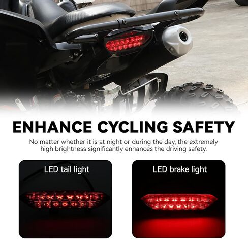 LED Tail Light for Yamaha Raptor 700 700R, Smoked Black Brake Light LED Rear Taillight for Yamaha Raptor 700R 700 2006-2018 / YFZ450R YFZ450X YFZ 450R 450X 450 R X 2009-2018 Accessories in Saudi Arabia