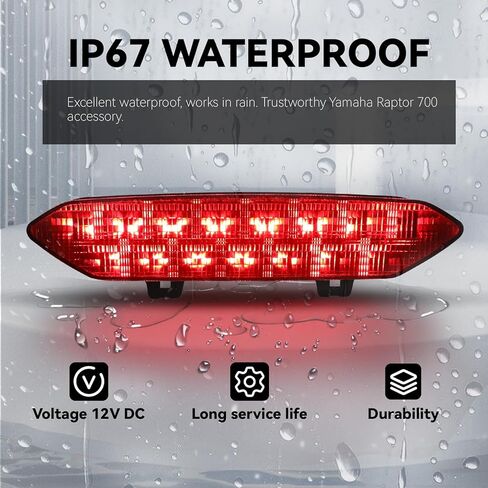 LED Tail Light for Yamaha Raptor 700 700R, Smoked Black Brake Light LED Rear Taillight for Yamaha Raptor 700R 700 2006-2018 / YFZ450R YFZ450X YFZ 450R 450X 450 R X 2009-2018 Accessories in Saudi Arabia