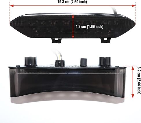 LED Tail Light for Yamaha Raptor 700 700R, Smoked Black Brake Light LED Rear Taillight for Yamaha Raptor 700R 700 2006-2018 / YFZ450R YFZ450X YFZ 450R 450X 450 R X 2009-2018 Accessories in Saudi Arabia