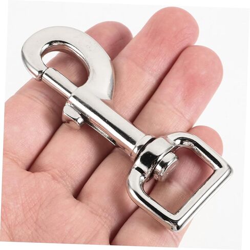 2Pcs Metal Leash Clasp Snap Hooks Durable Chain Clasps for Luggage Straps and Backpack Buckles Quick and Secure Fastening for Walking and in Saudi Arabia