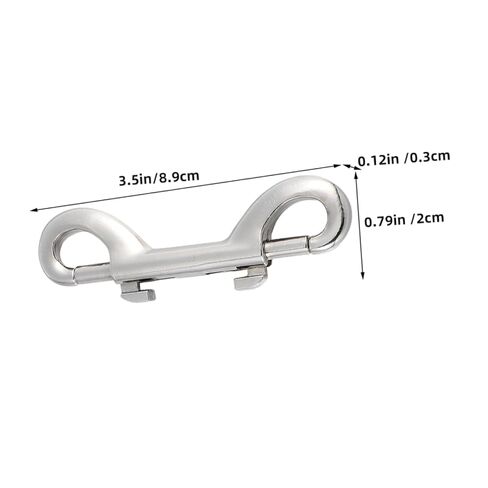 Sosoport 6Pcs Double Ended Snap Hooks for Pet Leashes Heavy Duty Clips Secure Closure for Outdoor Use and Luggage Smooth Surface for Safe Use in Saudi Arabia