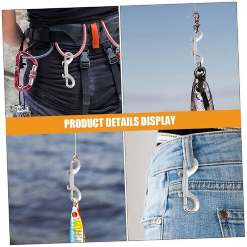 Ciieeo 6Pcs Double Ended Snap Hooks Heavy Duty Pet Buckle Hooks for Dog Leashes Backpack Luggage Versatile Clips for Indoor Outdoor Use in Saudi Arabia