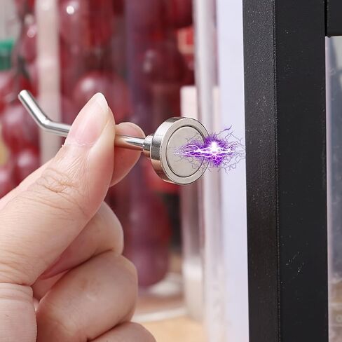 10 عبوات من خطافات مغناطيسية نيوديميوم قوية، خطافات كروز شديدة التحمل مقاس 2.76 بوصة مع تصميم طويل مضاد للسقوط، لا توجد شماعات مغناطيسية للثلاجة، المرآب، المطبخ، مناشف التعليق، المفاتيح، المظلات in Kuwait