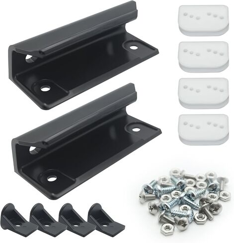 طقم ضبط الباب لمنتجات تخزين سقيفة السهم، Dk100-A طقم أبواب سقيفة منزلقة - أسود in Kuwait