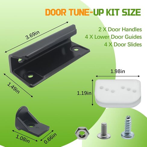 طقم ضبط الباب لمنتجات تخزين سقيفة السهم، Dk100-A طقم أبواب سقيفة منزلقة - أسود in Kuwait
