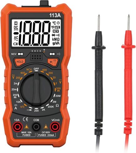 Current Signal Generator Multimeter Multimetro Tester Digital Multimeter 6000 Counts Auto Ranging AC/DC Voltage Temperature Measuring Meter in Kuwait