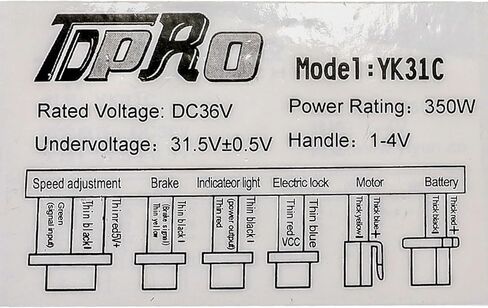 36V 350W Brush Motor Controller and Twist Throttle Grip for Scooter Quad ATV E Bike Razor Dirt Bike Bicycles in Saudi Arabia