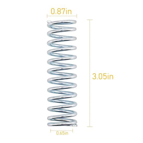 9731 نابض ضغط - 0.105 GA × 7/8 بوصة × 3 بوصة للاستخدام في مجموعة متنوعة من التطبيقات، الأجهزة والسيارات والأدوات والأجهزة الميكانيكية والمزيد (4 عبوات) in Kuwait