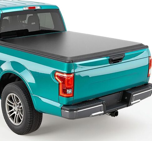 غطاء سرير شاحنة ناعم قابل للطي متوافق مع سرير 2017-2025 Ford F250 F350 F450 Super Duty 6.8ft (82")، مقاوم للماء، شديد التحمل، سهل التركيب in Kuwait