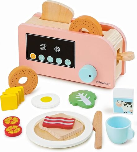 Wooden Gingerbread Cookie Baking Set, 18 Pcs Pretend Play Kitchen Toy with Whisk, Bowl, Tray, Rolling Pin & Expressive Cookies, Pretend Play Baking Set Montessori Gift for Kids Ages 3+ in Kuwait