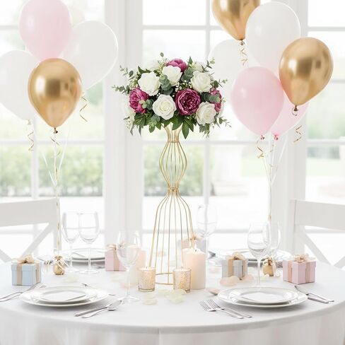 Wedding Centerpieces Display Stand - 2 Pcs 23.6in/60cm Tall Flower Holder Artificial Arrangement Flower Stand Vases,Wedding,Anniversary,Events,Home Decor in Kuwait