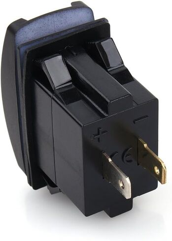 DC 12V-24V Dual USB Socket 5V 3.1A USB Charging Dock Car Quick Fast USB Rocker Switch for Car Boats Motorcycle Electric Car ATV in Saudi Arabia