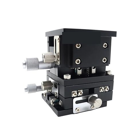 XYZ محور 90 * 90 مم LD90-LM-2 منصة الإزاحة اليدوية عالية الدقة السكك الحديدية الأفقية المزدوجة in Saudi Arabia