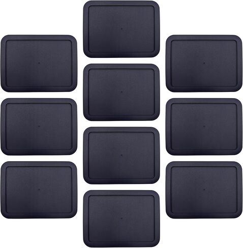 CIBI Food Storage Container Lids (3 Cup, Black - 4 PK) Compatible with Pyrex 7210-PC Glass Containers, Dishwasher and Microwave Safe Replacement Lids in Saudi Arabia