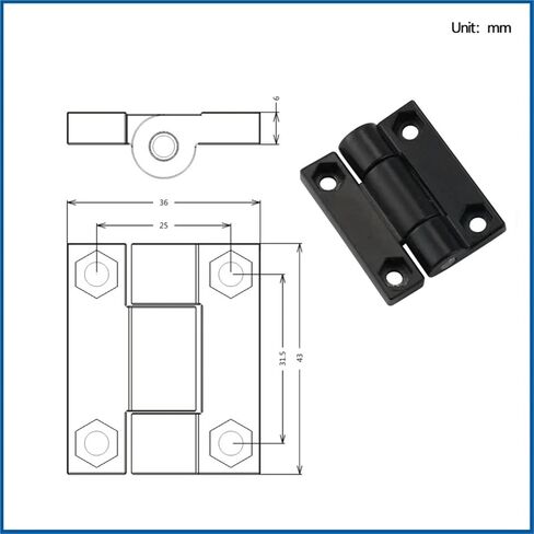 0.3N.m مربع عزم الدوران التخميد المفصلي سبائك الزنك 1 قطعة in Kuwait
