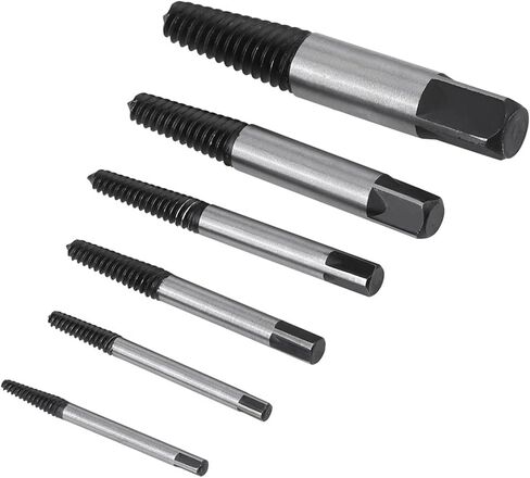Keenso Damaged Screw Extractor HSS Stud Remover Set for Household Repair, Long Serving Life, Suitable for All Screws and Bolts, for Home Maintenance in Saudi Arabia