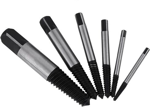 Keenso Damaged Screw Extractor HSS Stud Remover Set for Household Repair, Long Serving Life, Suitable for All Screws and Bolts, for Home Maintenance in Saudi Arabia